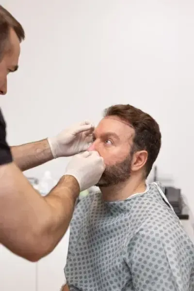 Pre-Procedure Preparation Patient preparation and consultation before procedure begins